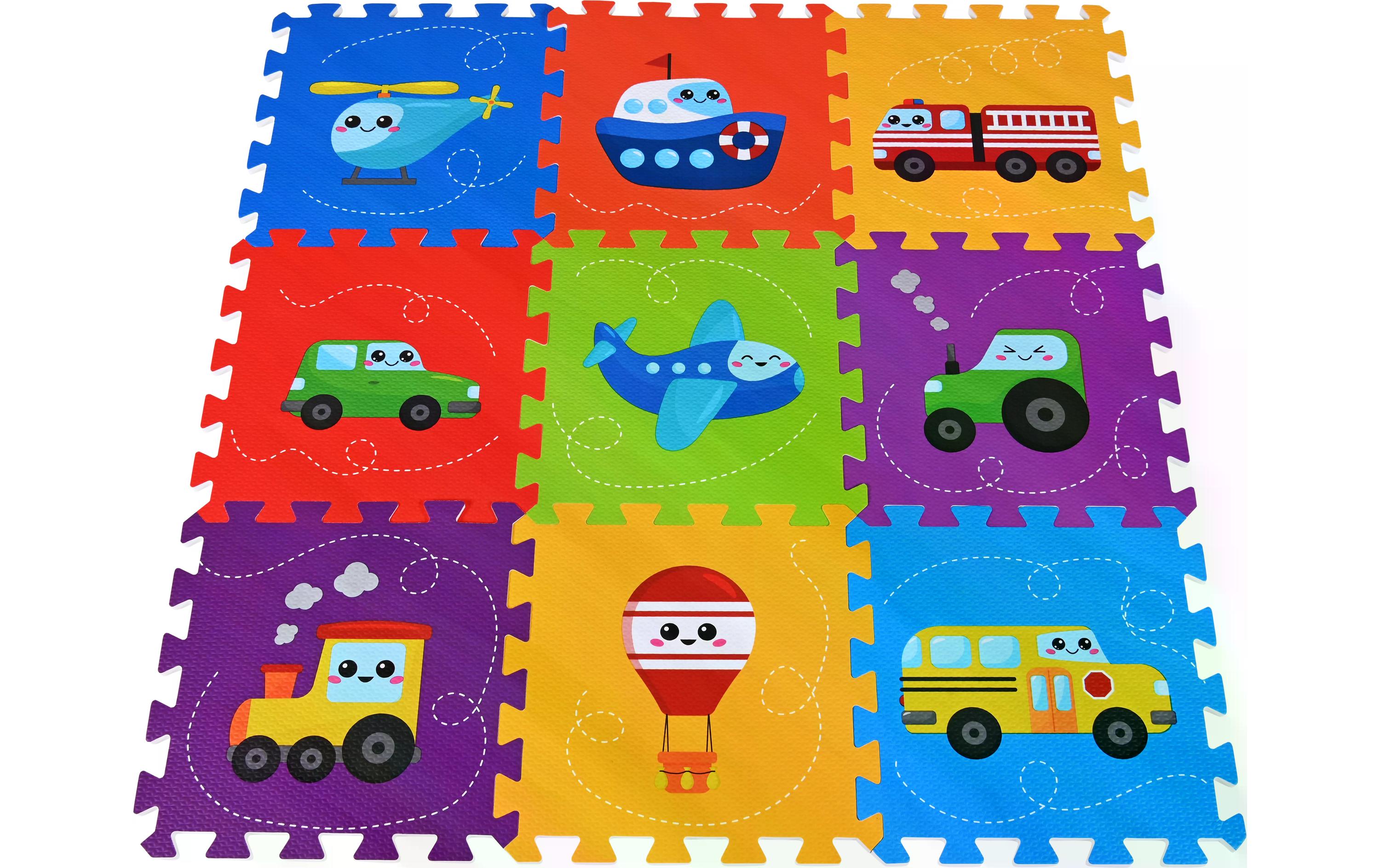 Knorrtoys Puzzlematte Fahrzeuge 9-teilig