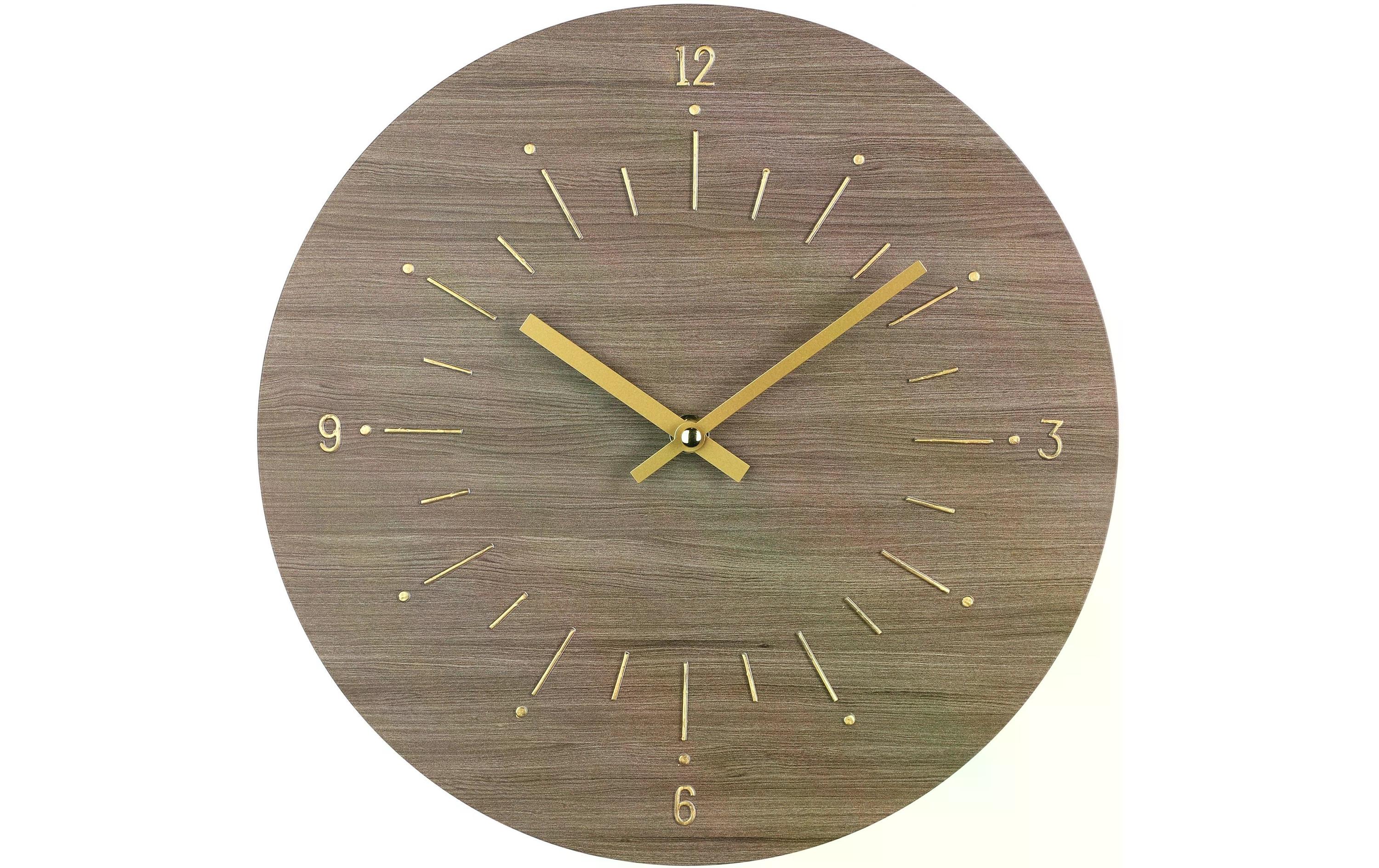 EGLO Wanduhr Takahagi Braun/Gold