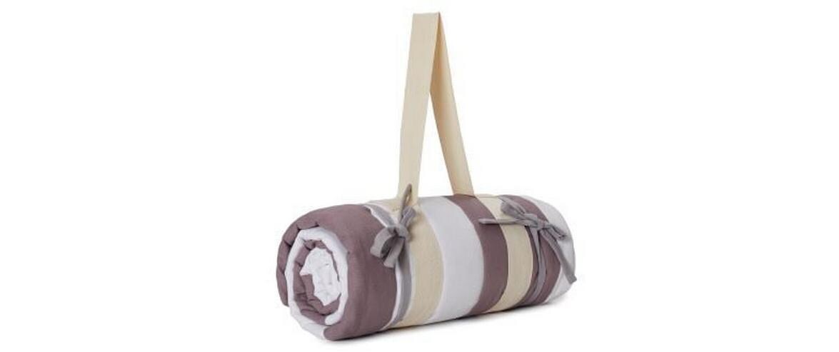 Urbanara Picknickdecke Tamina 180 x 120 cm - Taupe / Natur