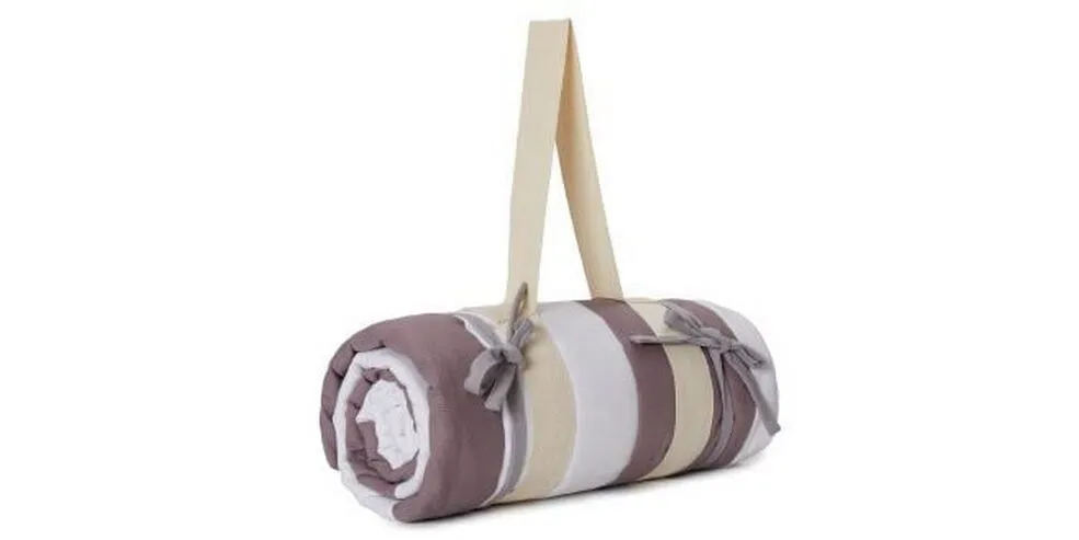 Urbanara Picknickdecke Tamina 180 x 120 cm - Taupe / Natur