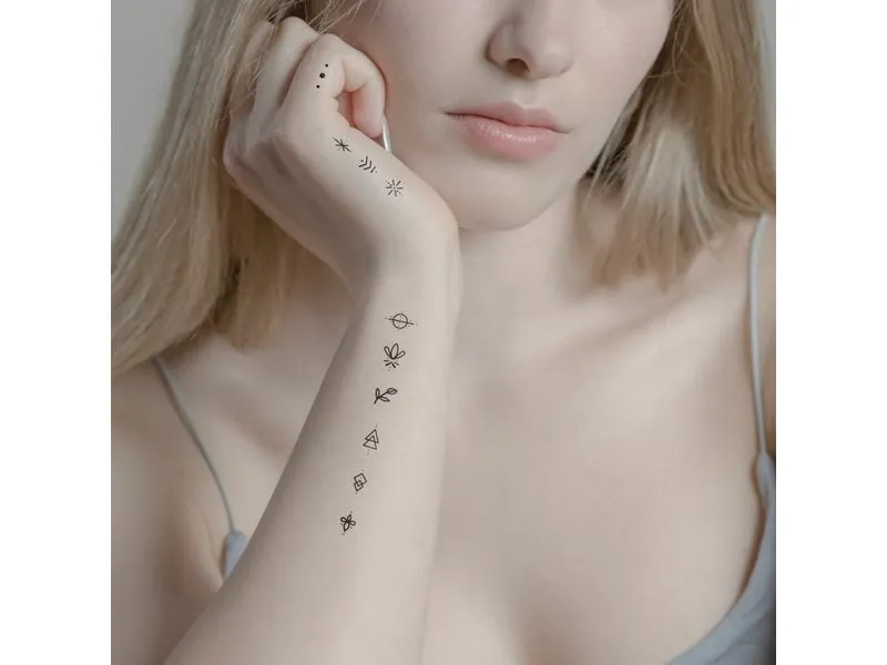 minink Tattoobogen Geometric und Nature 10 Stück