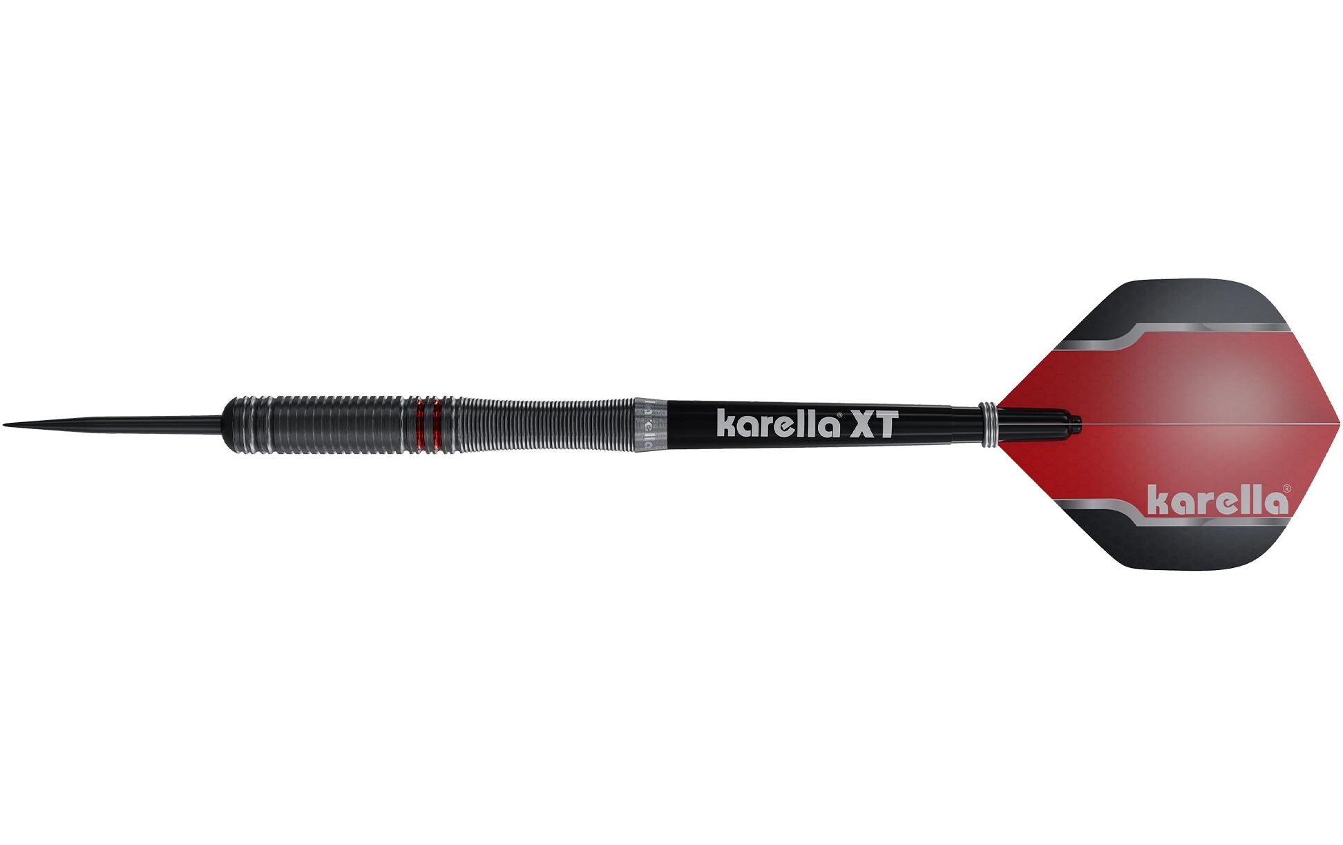 Karella Dartpfeile Steeldart Fighter 22g, 3 Stück – Schwarz Karella Dartpfeile Steeldart Fighter 22g, 3 Stück – Schwarz