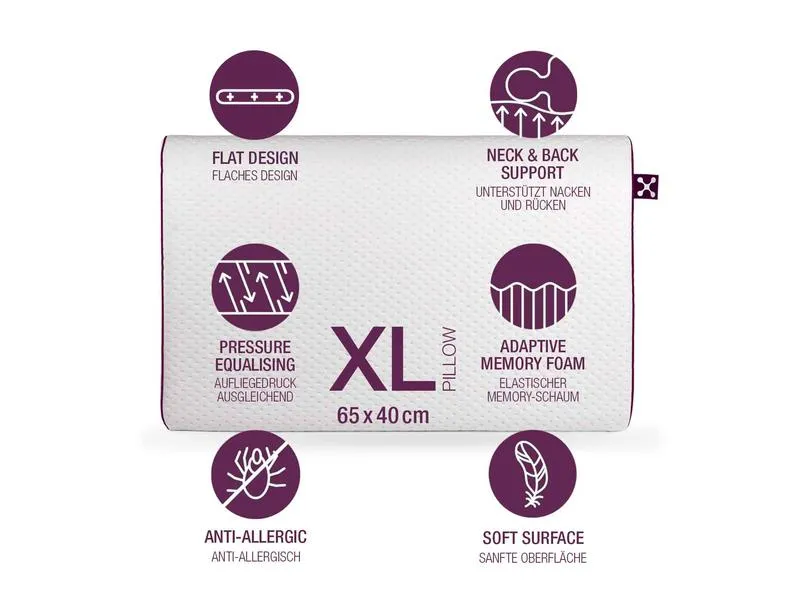 Smartsleep Nackenkissen Relaxing + XL 60 x 40 x 7 cm Smartsleep Nackenkissen Relaxing + XL 60 x 40 x 7 cm