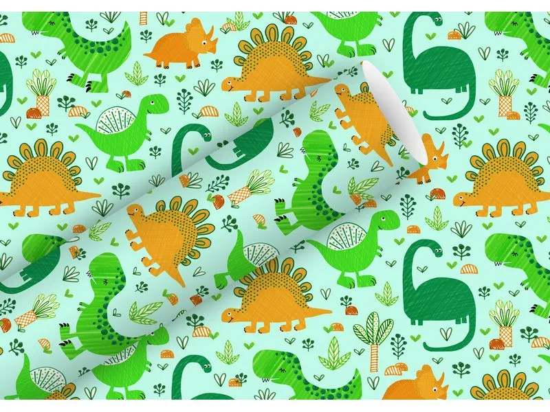 Braun + Company Geschenkpapier Funny Dinos 2 m x 70 cm Braun + Company Geschenkpapier Funny Dinos 2 m x 70 cm