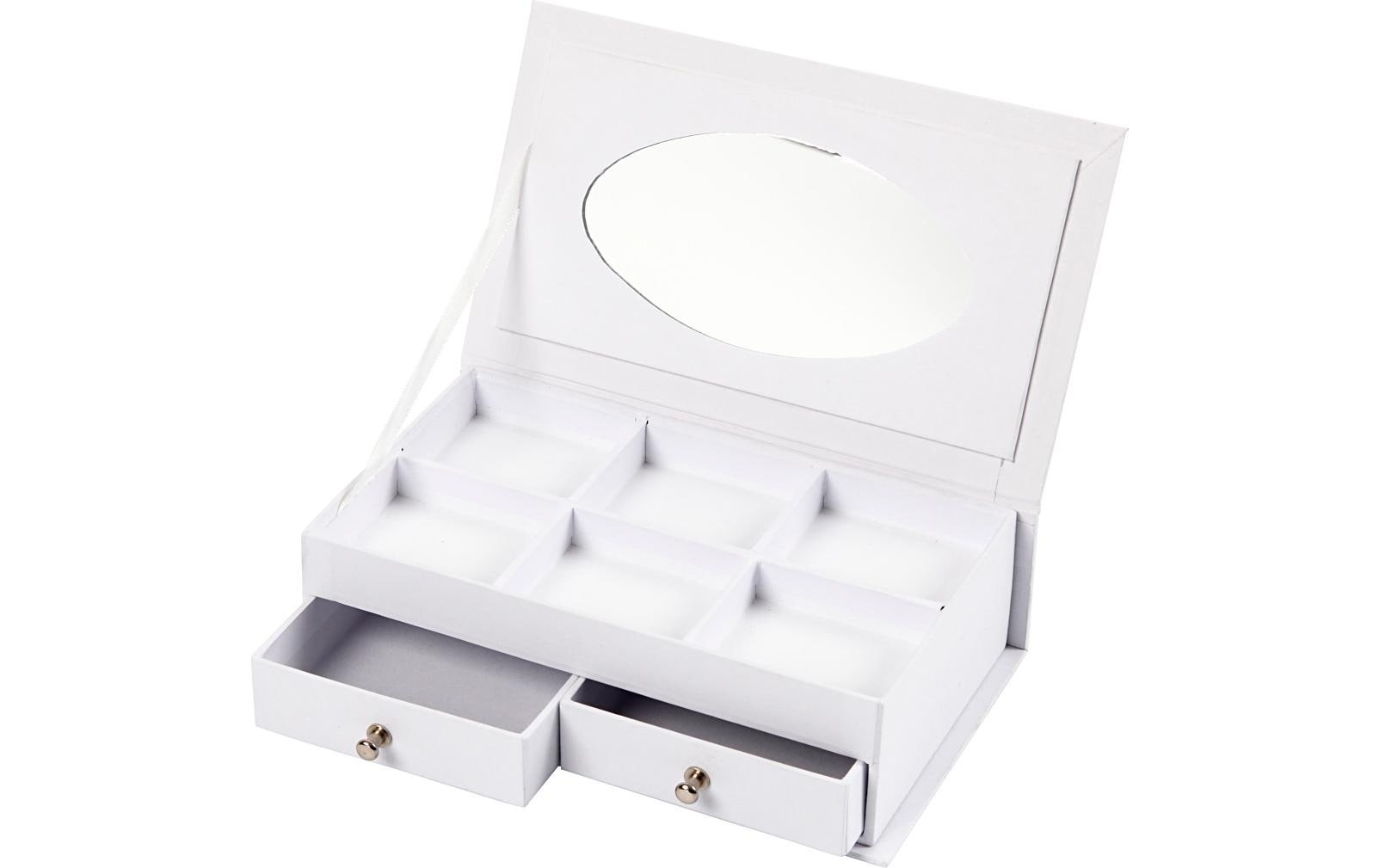 Creativ Company Papp-Schachtel Meerjungfrau 1 Stück, Weiss