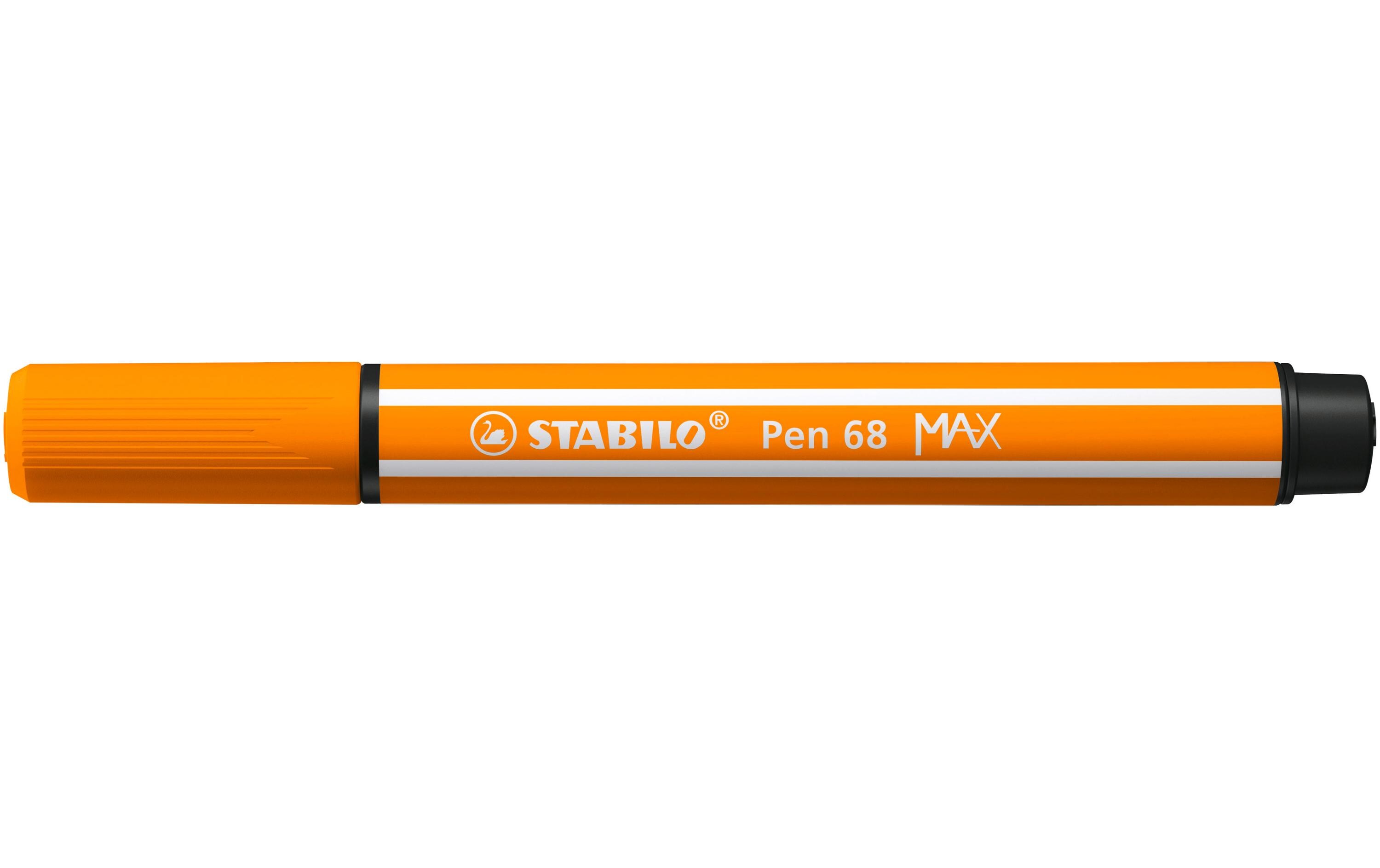 STABILO Filzstift Pen 68 MAX Orange, 5 Stück