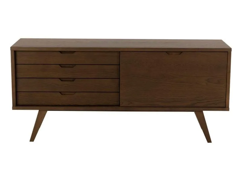 AC Design Sideboard A-Line 160 x 45 x 72 cm, Dunkelbraun