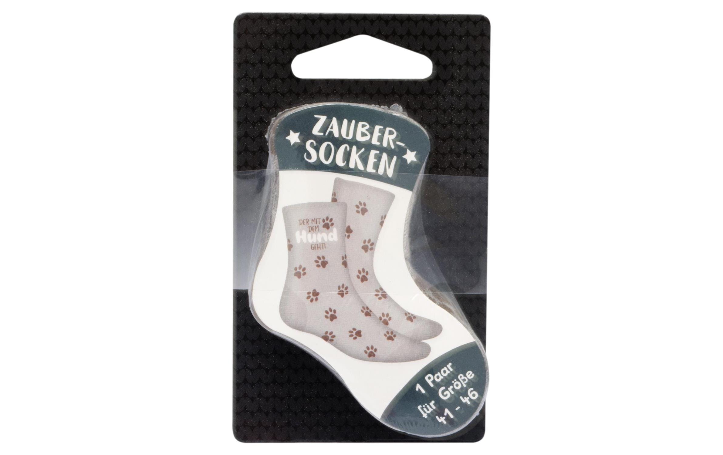 Sheepworld Socken Der mit dem Hund Grösse 41 - 46, waschbar (40 Grad)