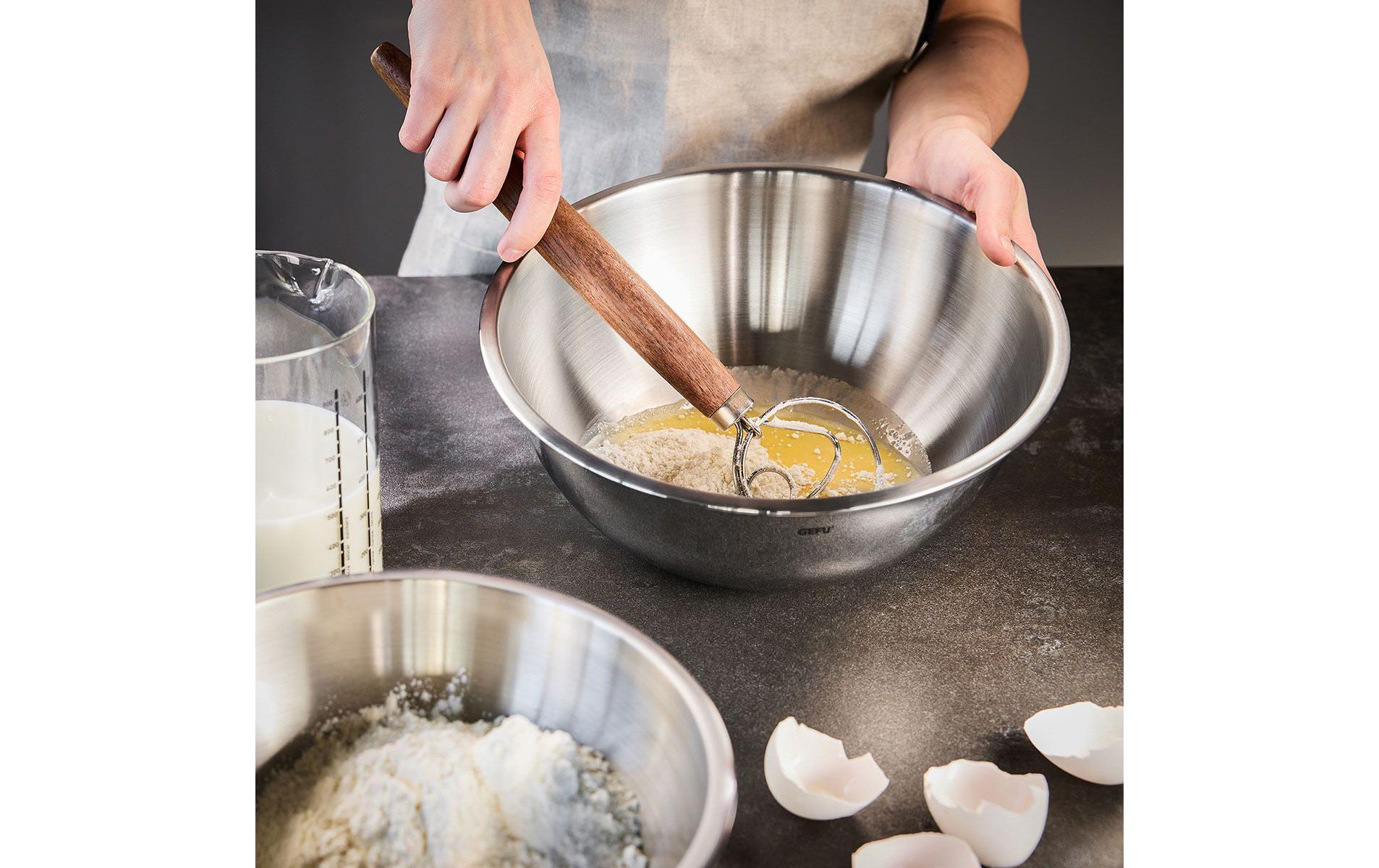 GEFU Rührschüssel-Set Cavaro 4-teilig, Silber
