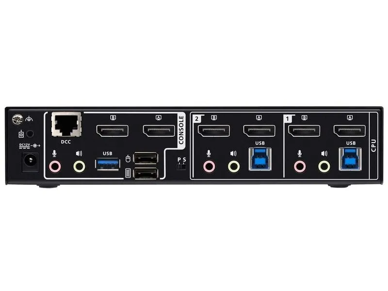 Aten Aten KVM-Switch 2-fach Audio/DP/USB 3.0, 8K, Dual Display