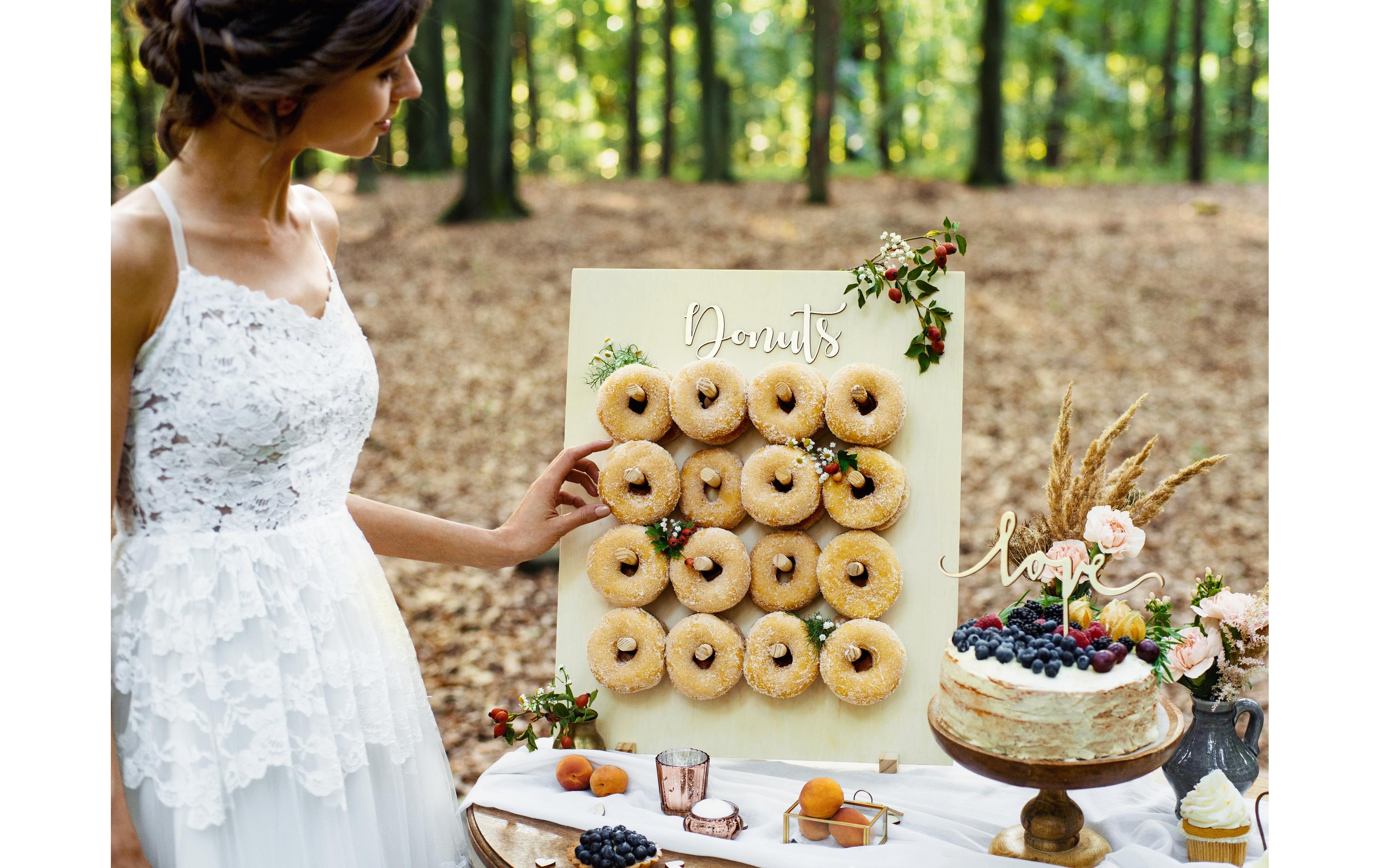 Partydeco Kuchen-Topper Love 23 x 16 cm, Holz, 1 Stück, Braun