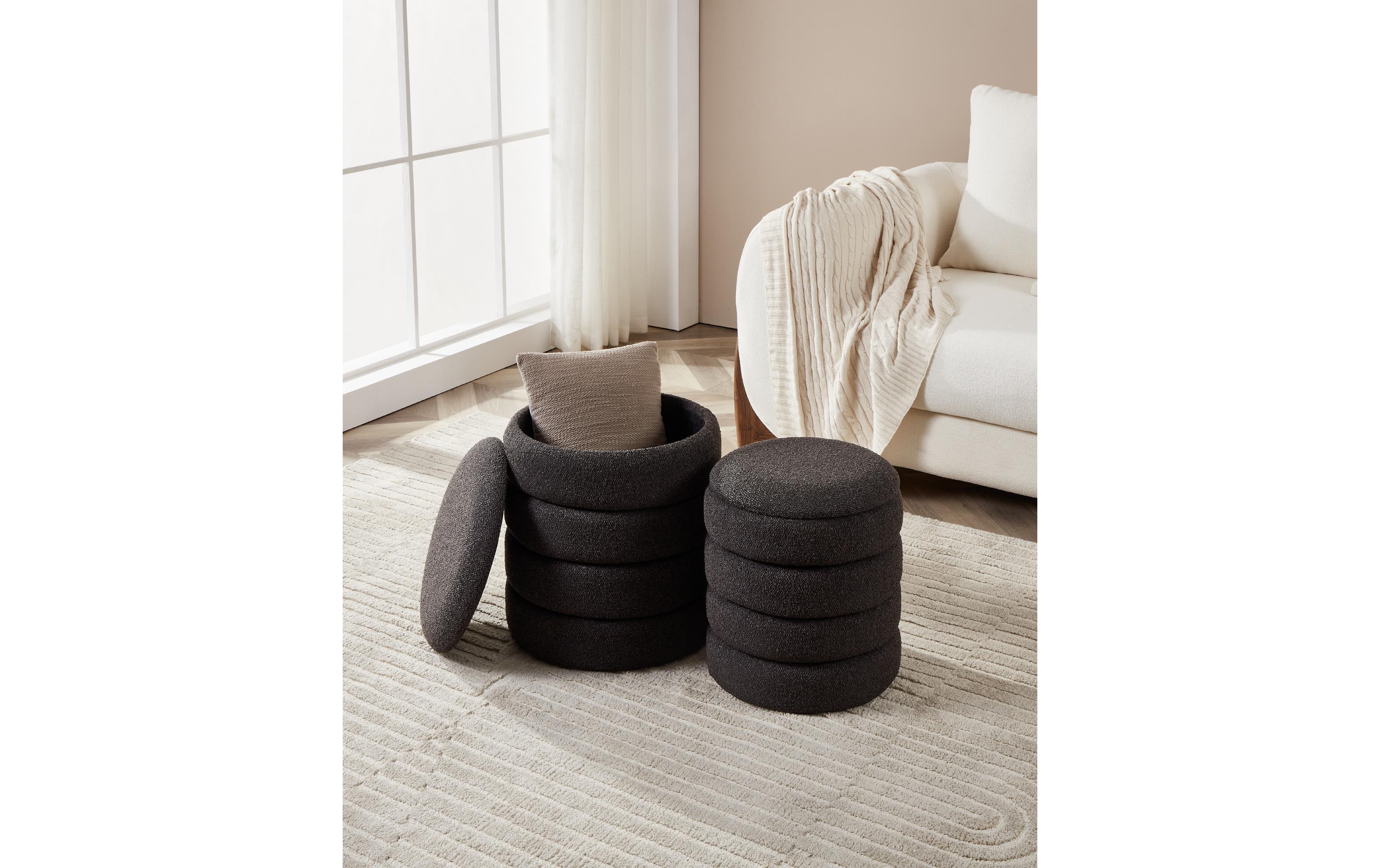 EGLO Hocker Ampahaka 2 Stück, Schwarz