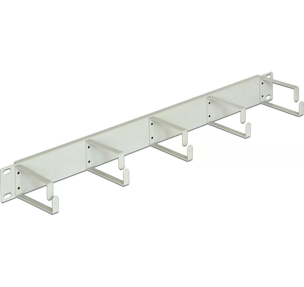 Delock Kabelführungspanel mit 5 Bügeln , Grau Delock Kabelführungspanel mit 5 Bügeln , Grau