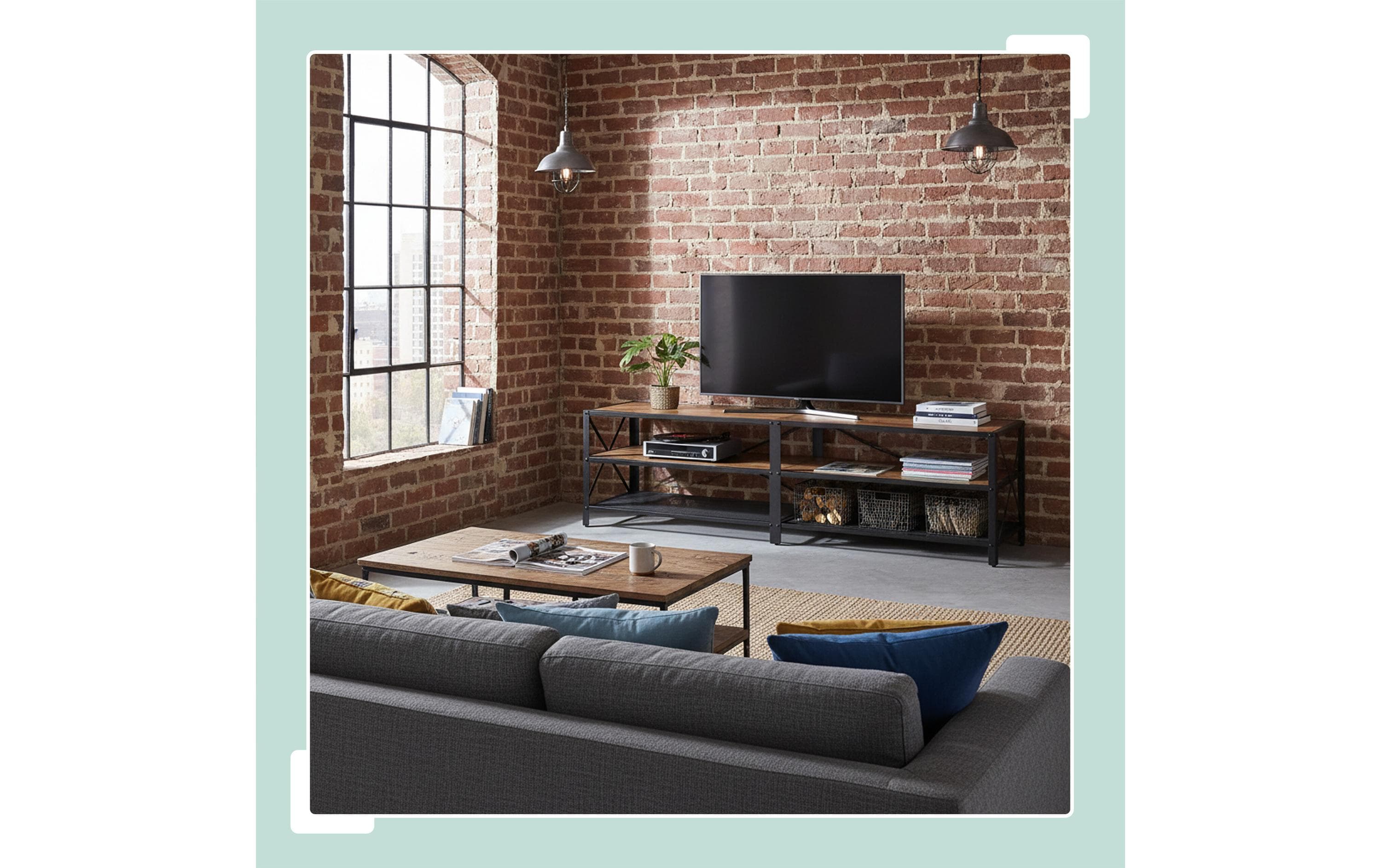 relaxdays für 75 Zoll TV 52 x 180 cm Schwarz