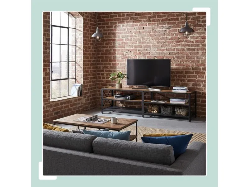 relaxdays für 75 Zoll TV 52 x 180 cm Schwarz