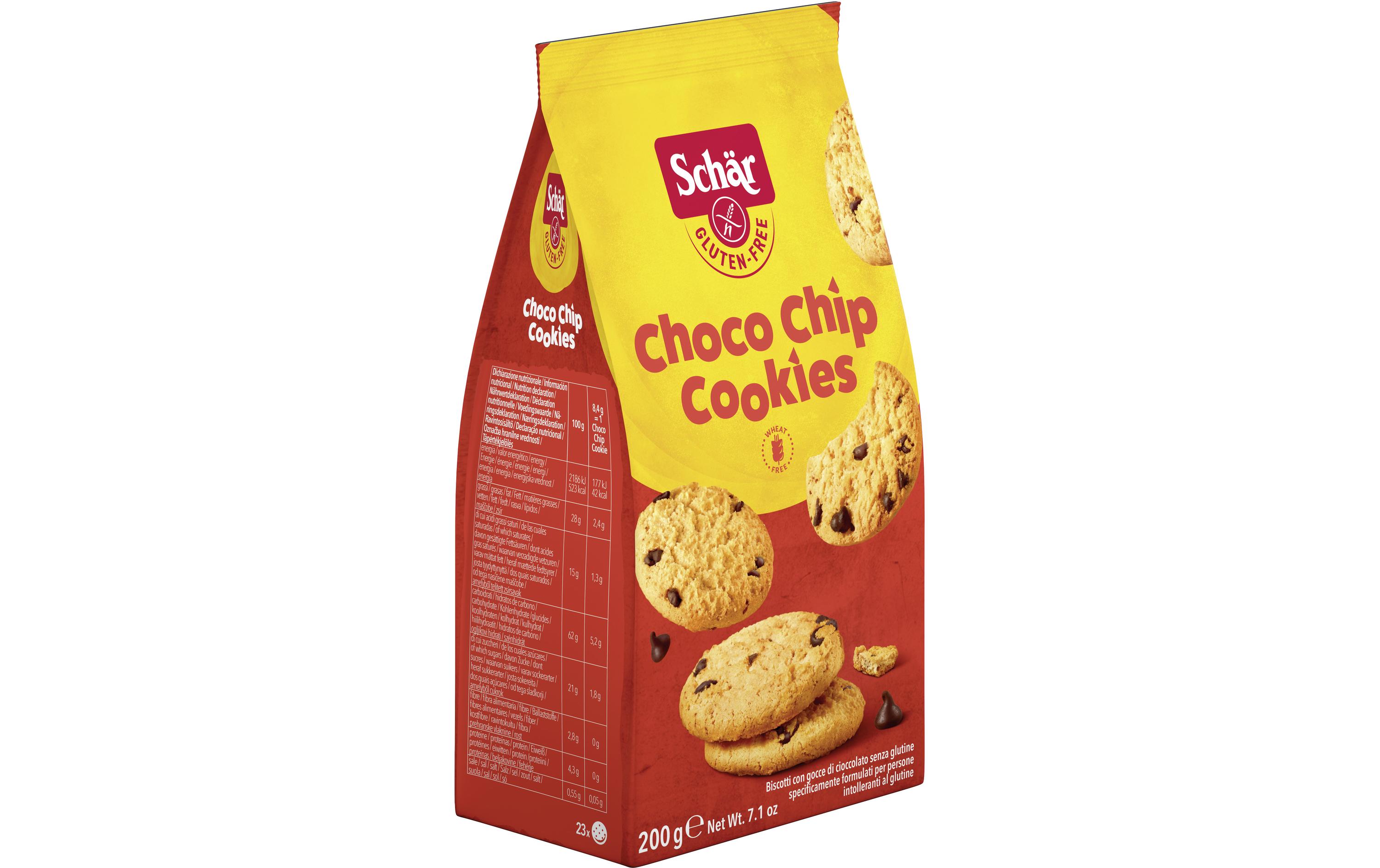 Dr.Schär Guetzli Choco Chip Cookies glutenfrei 200 g Dr.Schär Guetzli Choco Chip Cookies glutenfrei 200 g