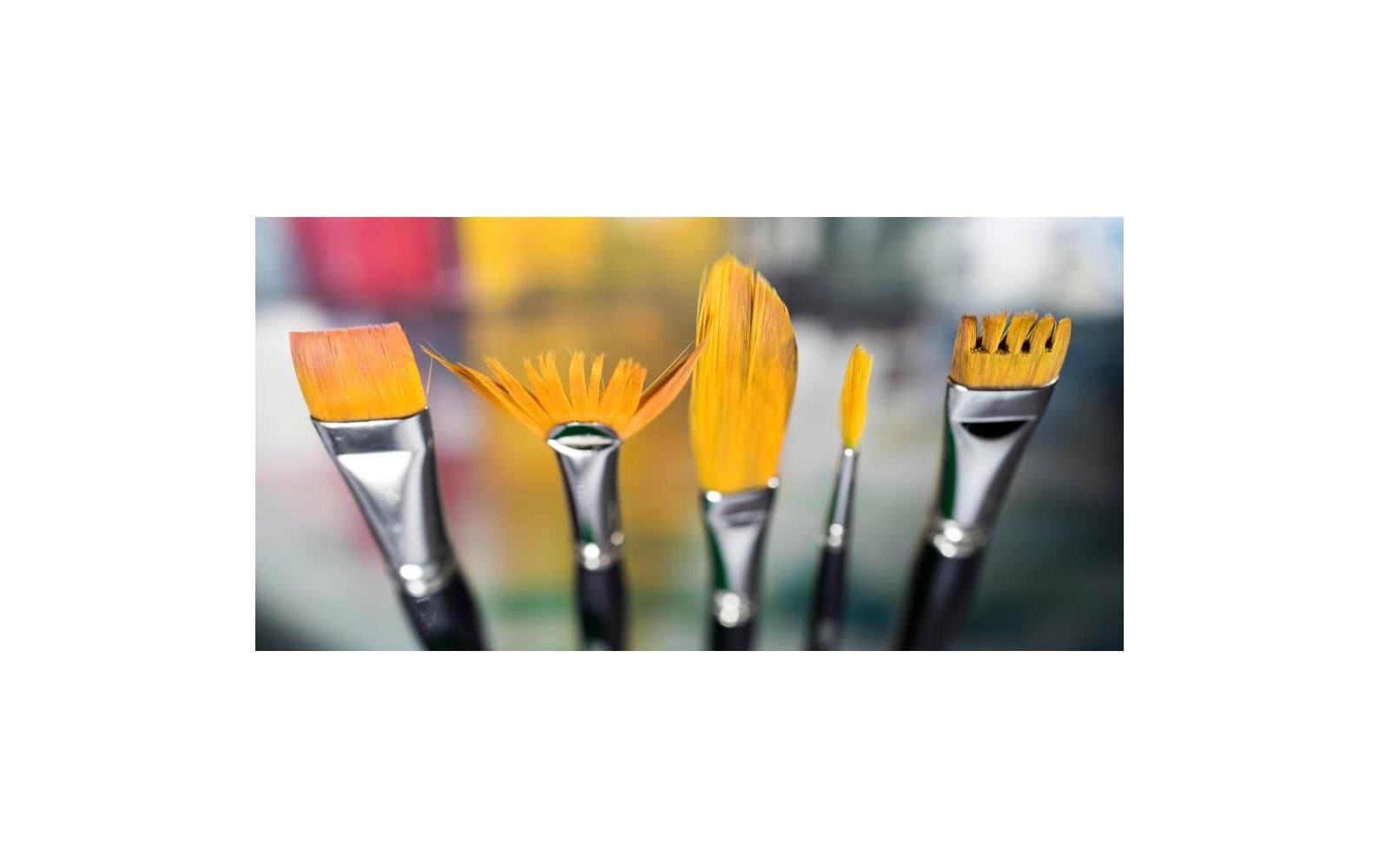 Derwent Technique Pinselset für verschiedene Techniken, 6-teilig