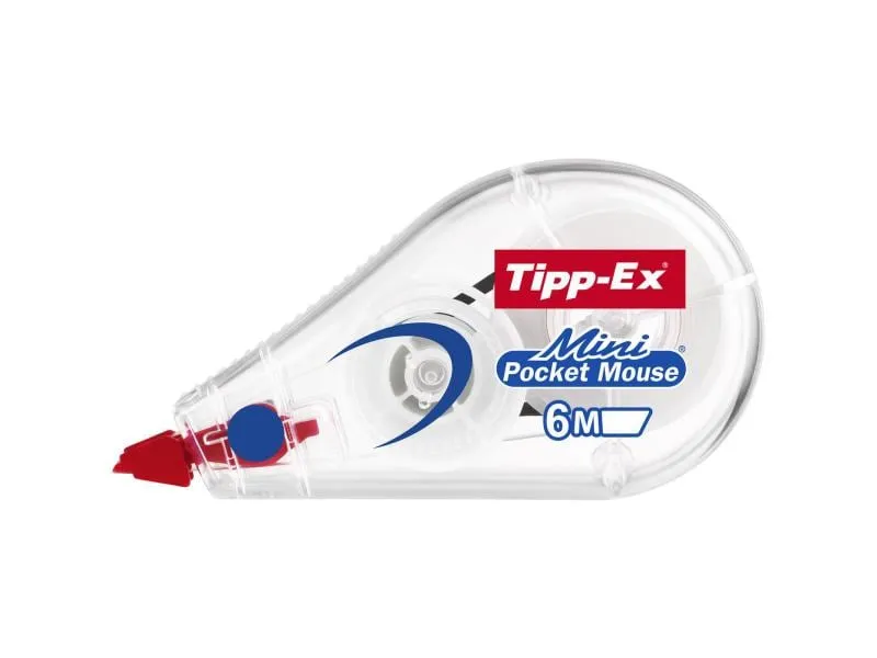Tipp-Ex Korrekturroller Mini Pocket Mouse 6 m x 5 mm, 1 Stück Tipp-Ex Korrekturroller Mini Pocket Mouse 6 m x 5 mm, 1 Stück