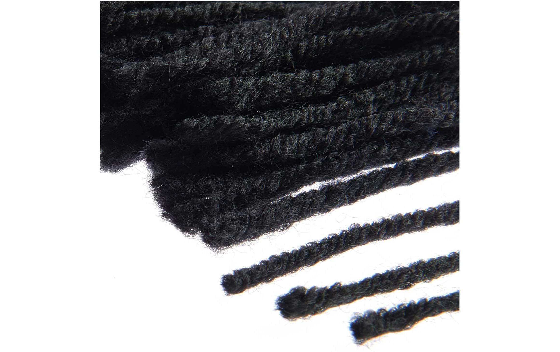 Rico Design Hooki Knüpfgarn Schwarz