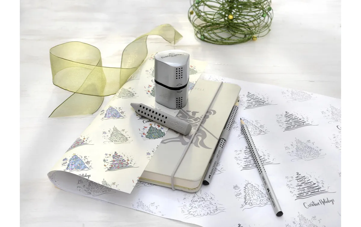 Faber-Castell Spitzer Grip 2001 Dreifach Manuell, Silber
