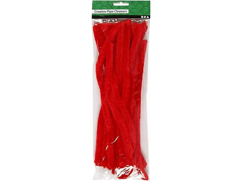 Creativ Company Chenilledraht 15 mm, 15 Stück, Rot Creativ Company Chenilledraht 15 mm, 15 Stück, Rot