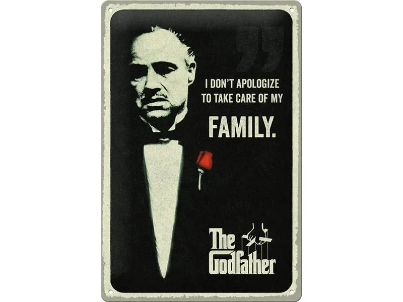 Nostalgic Art Schild The Godfather Family 20 cm x 30 cm, Metall Nostalgic Art Schild The Godfather Family 20 cm x 30 cm, Metall