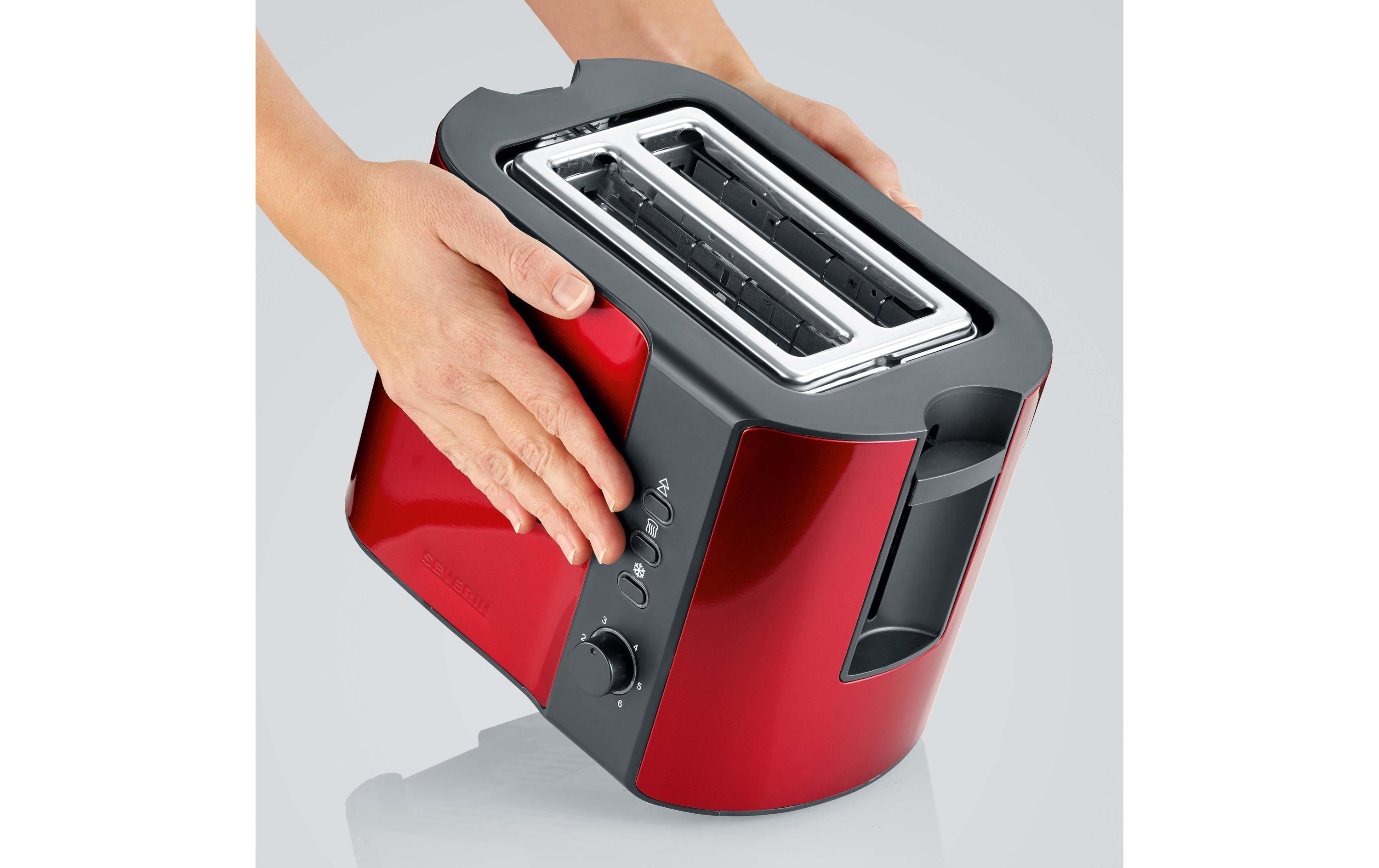 Severin Toaster AT 2217 Rot/Schwarz