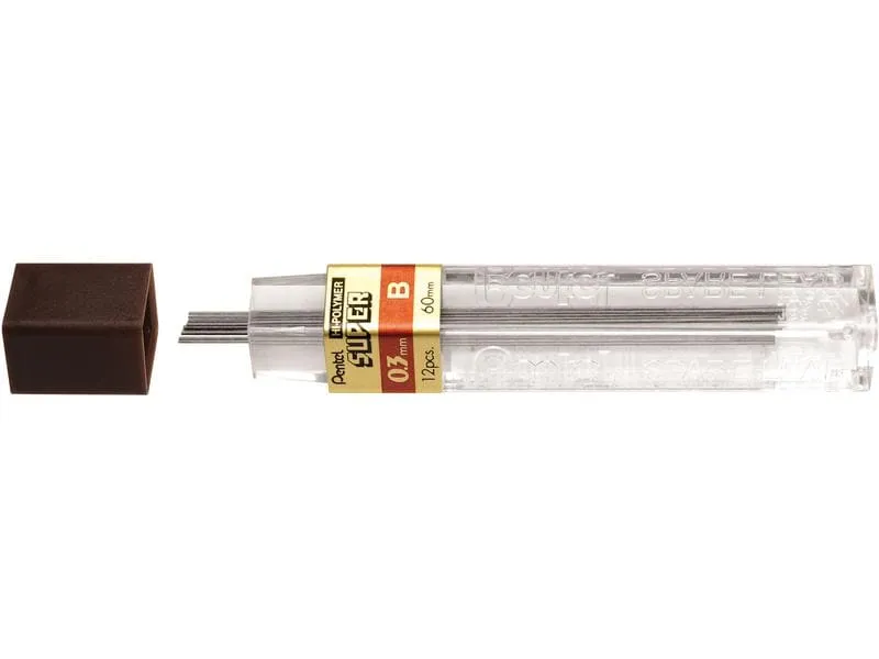 pentel Schreibmine Hi-Polymer Super 0.3 mm, B pentel Schreibmine Hi-Polymer Super 0.3 mm, B