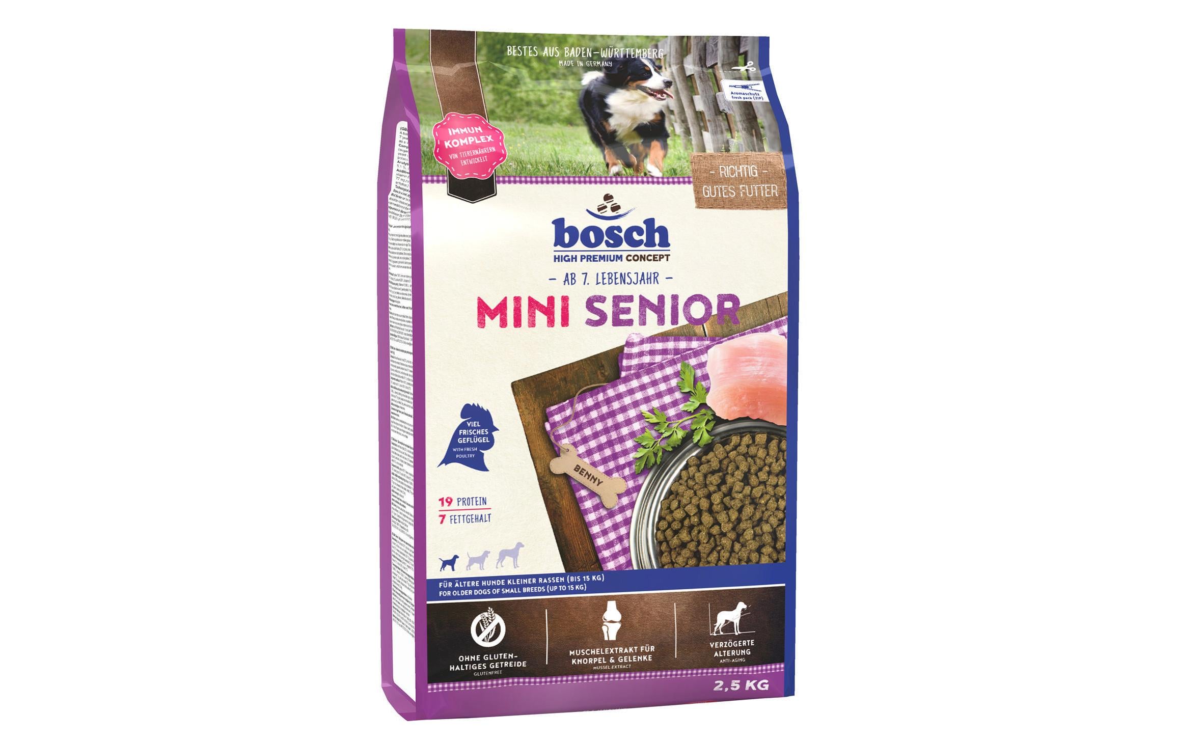 Bosch Tiernahrung Trockenfutter Mini Senior 2.5 kg