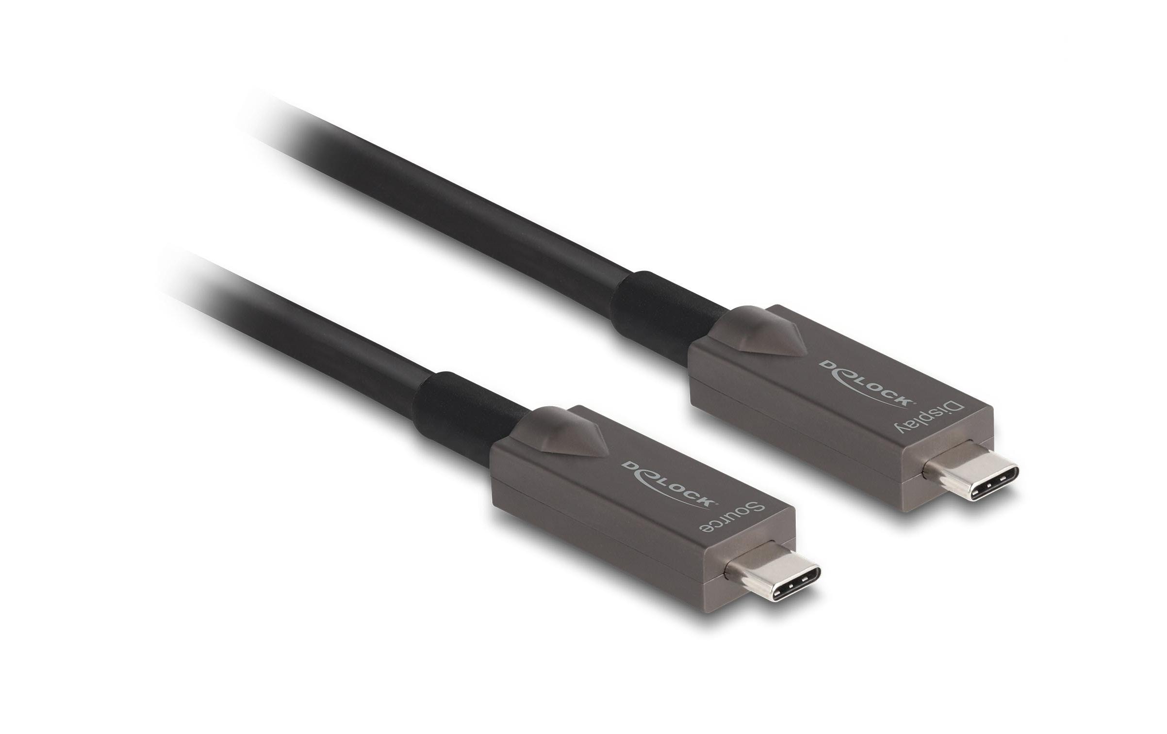 Delock Optisches Kabel 4K 10Gbps USB Type-C - USB Type-C, 10 m