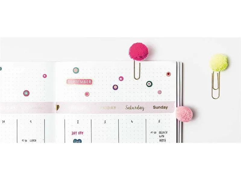 Rico Design Büroklammer Pompon 5 Stück Rico Design Büroklammer Pompon 5 Stück