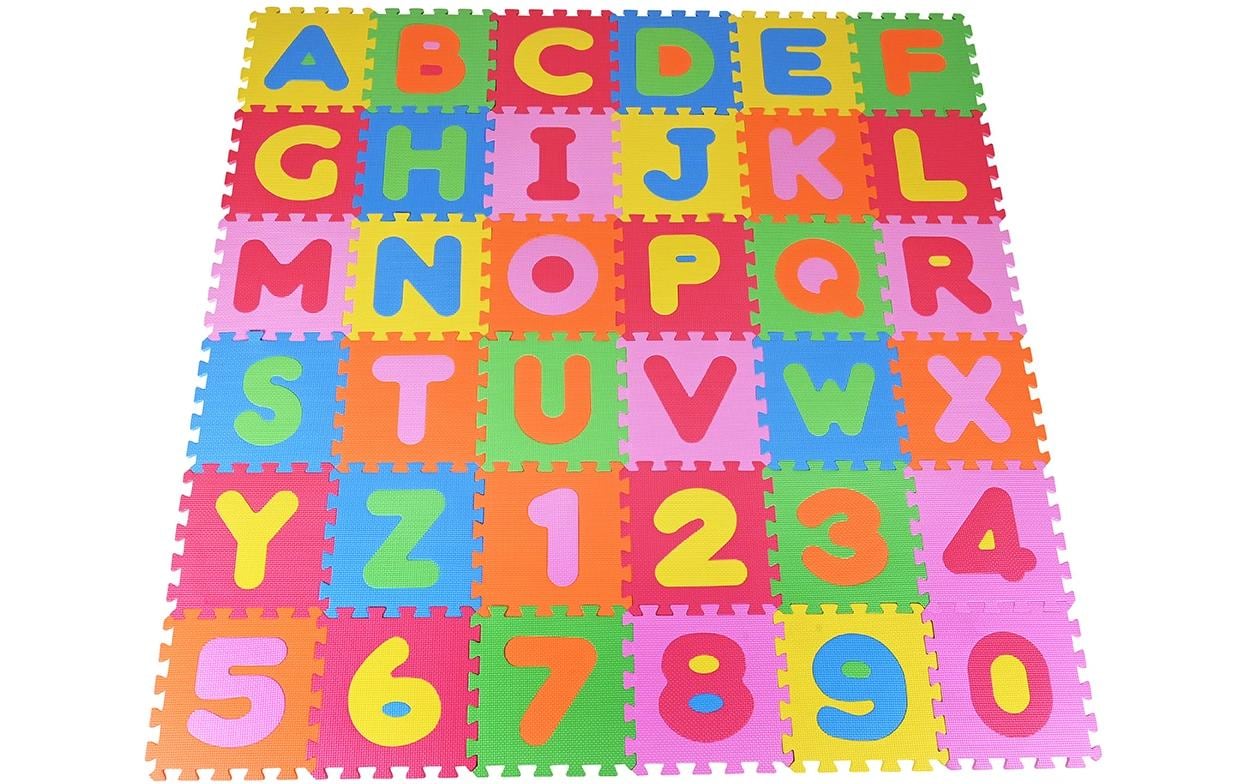 Knorrtoys Puzzlematte ABC + Zahlen /36 tlg/30 cm