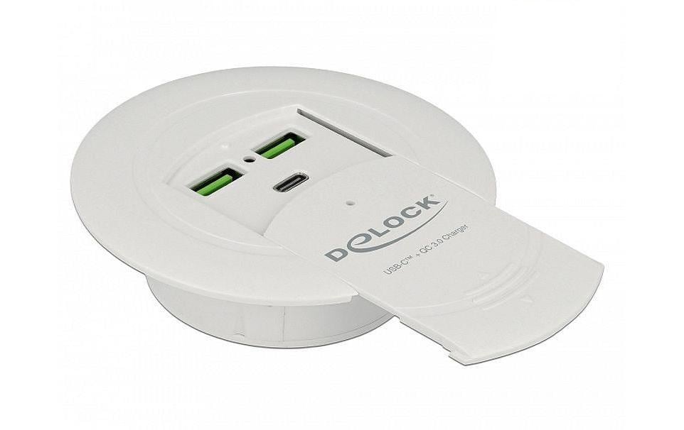 Delock Tisch-Hub 64065 2x USB 3.0 Typ-A Quick Charge