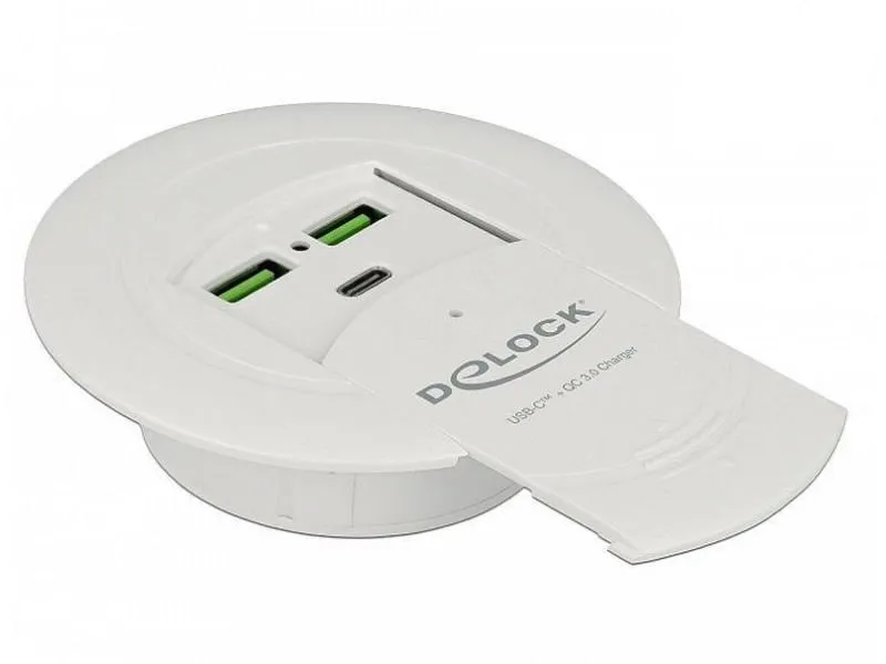 Delock Tisch-Hub 64065 2x USB 3.0 Typ-A Quick Charge Delock Tisch-Hub 64065 2x USB 3.0 Typ-A Quick Charge