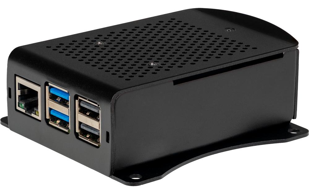 jOY-iT Aluminiumgehäuse mit Lüfter und Halterung Schwarz, Pi 5 jOY-iT Aluminiumgehäuse mit Lüfter und Halterung Schwarz, Pi 5