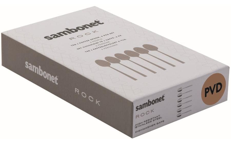 Sambonet Kaffeelöffel Rock 1 Stück, Schwarz