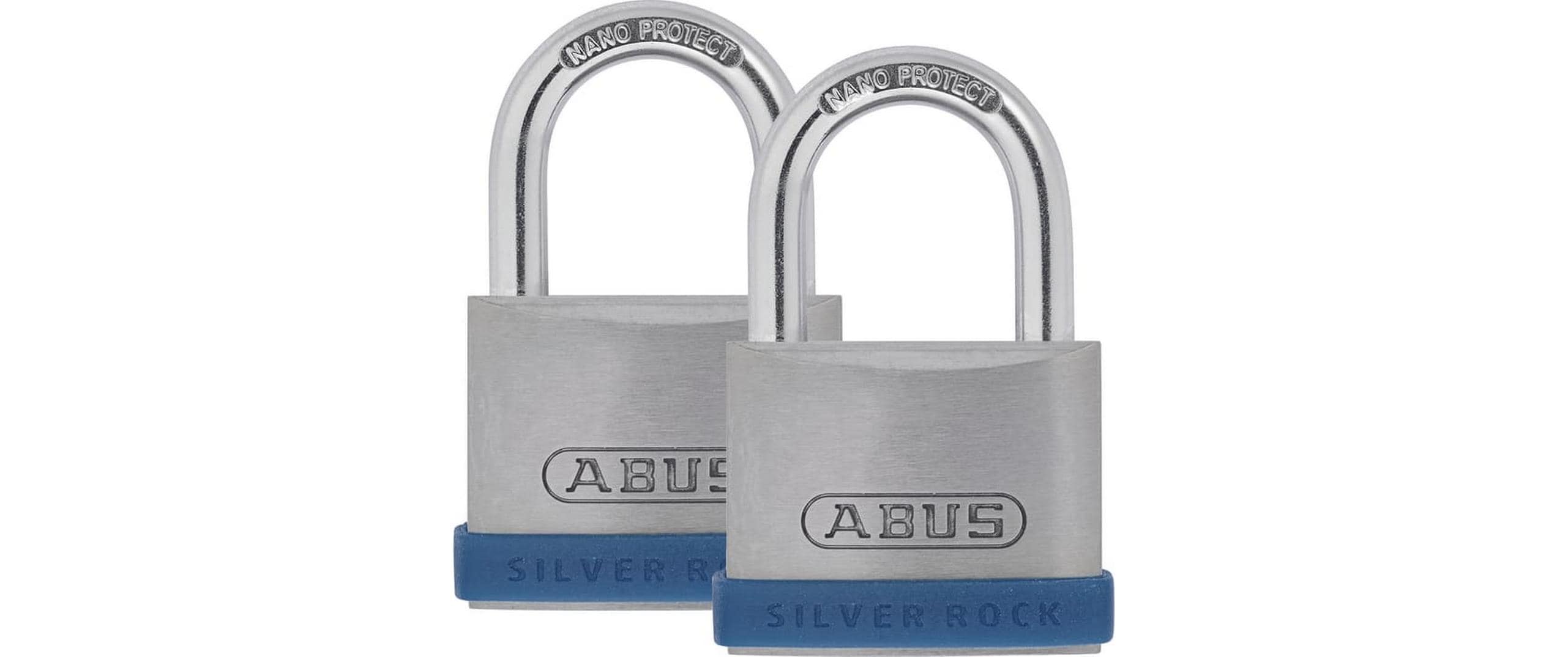 Abus Vorhängeschloss Silver Rock 5/40 Twins, 2 Stück Abus Vorhängeschloss Silver Rock 5/40 Twins, 2 Stück