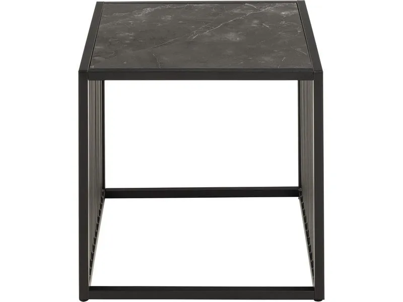 AC Design Beistelltisch Strington 40 x 40 x 42 cm, Schwarz