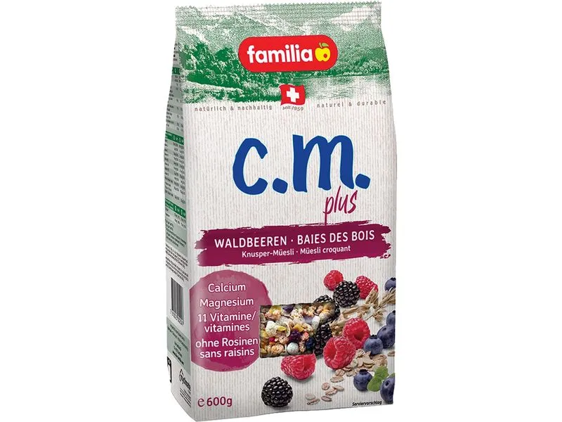 familia Knuspermüesli Waldbeeren 600 g familia Knuspermüesli Waldbeeren 600 g