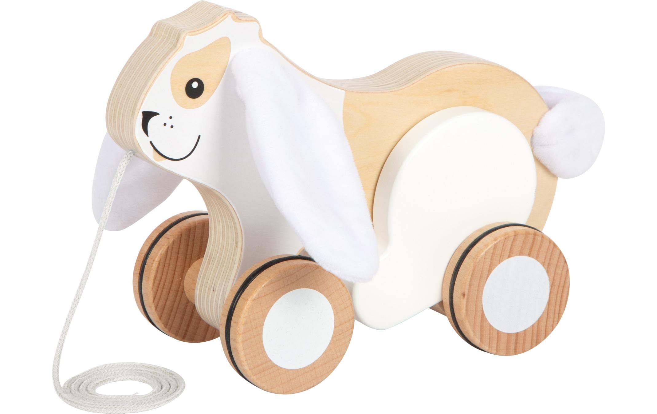 small foot Nachziehspielzeug Nachziehtier Hase mit Knisterohren