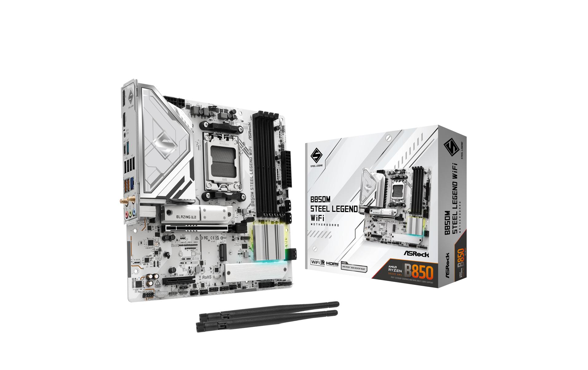 ASRock Mainboard B850M Steel Legend WiFi