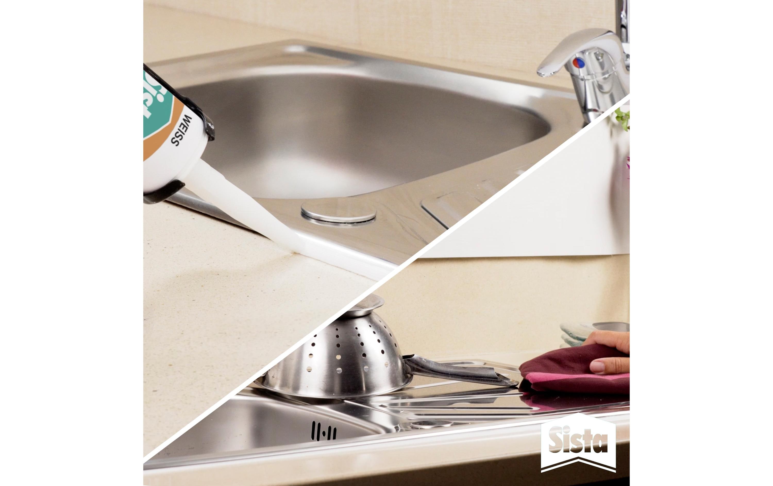 Sista Dichtmasse Küche Silikon Weiss, 280 ml