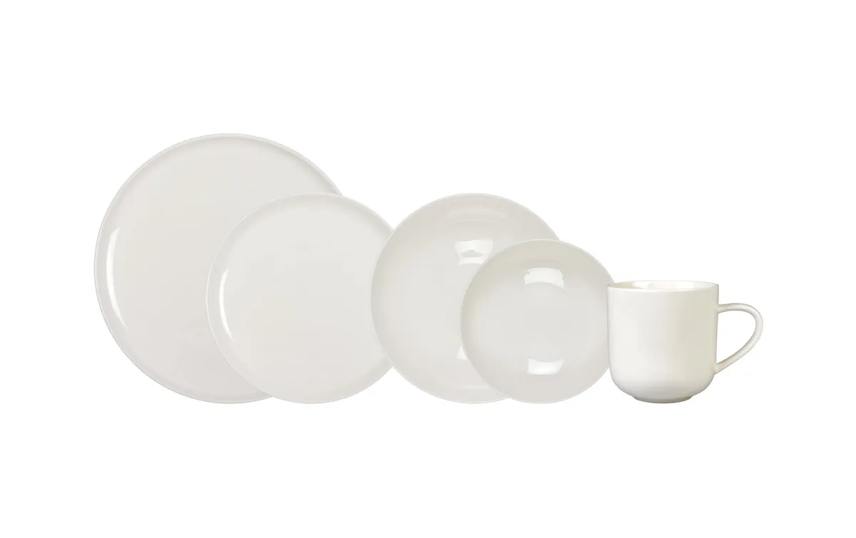 FURBER Speise-Service 20-teilig, Weiss FURBER Speise-Service 20-teilig, Weiss
