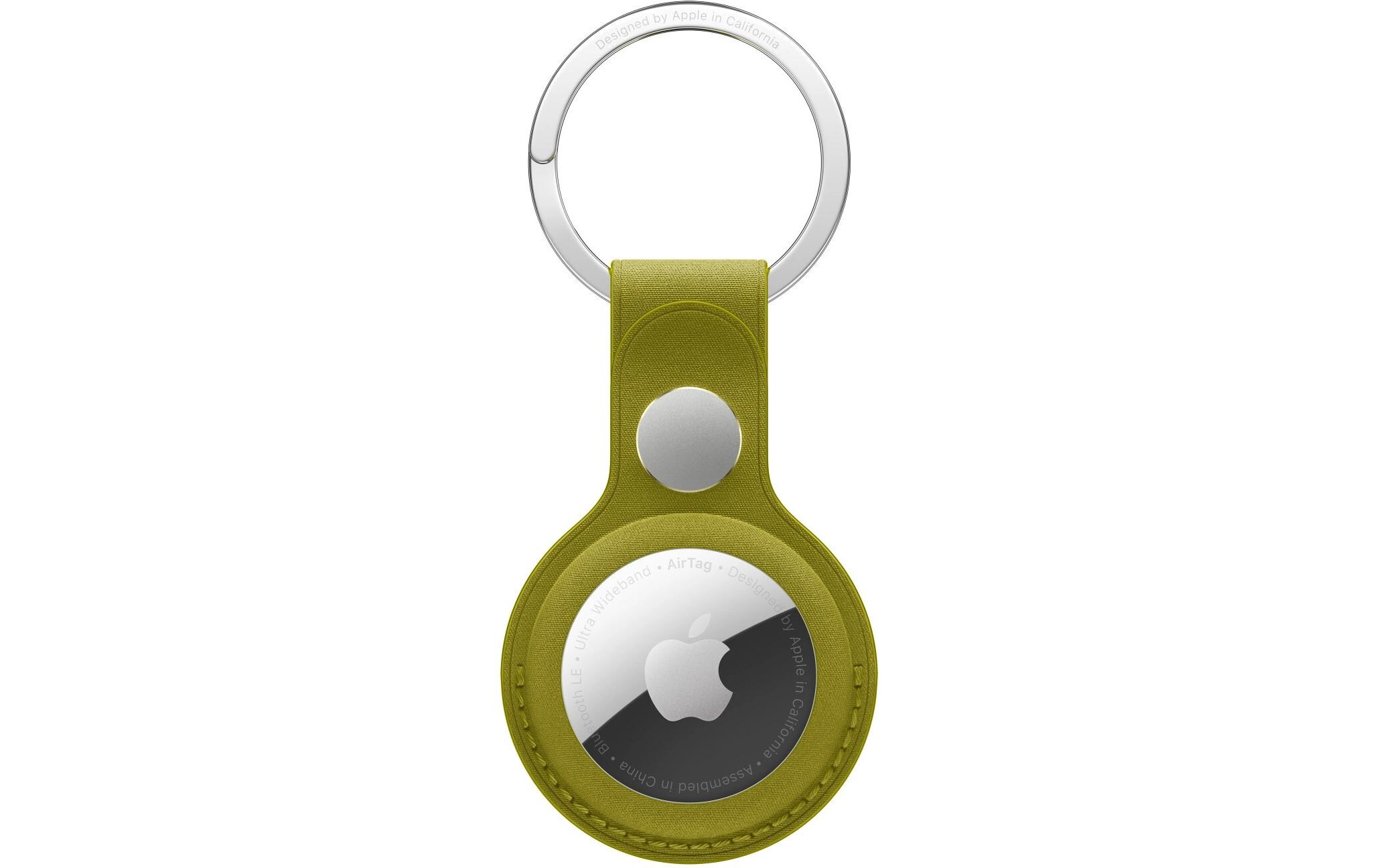 Apple AirTag Schlüsselanhänger aus Feingewebe Chartreuse