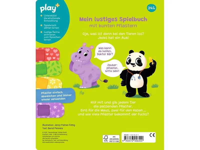 play+ Mein lustiges Spielbuch Pflaster her, sagt Doktor Bär play+ Mein lustiges Spielbuch Pflaster her, sagt Doktor Bär