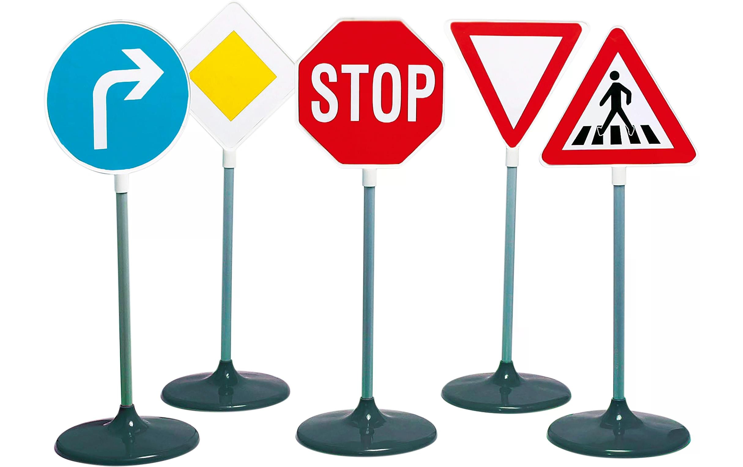Klein-Toys Strassenverkehr Verkehrsschilder-Set 5-teilig Klein-Toys Strassenverkehr Verkehrsschilder-Set 5-teilig