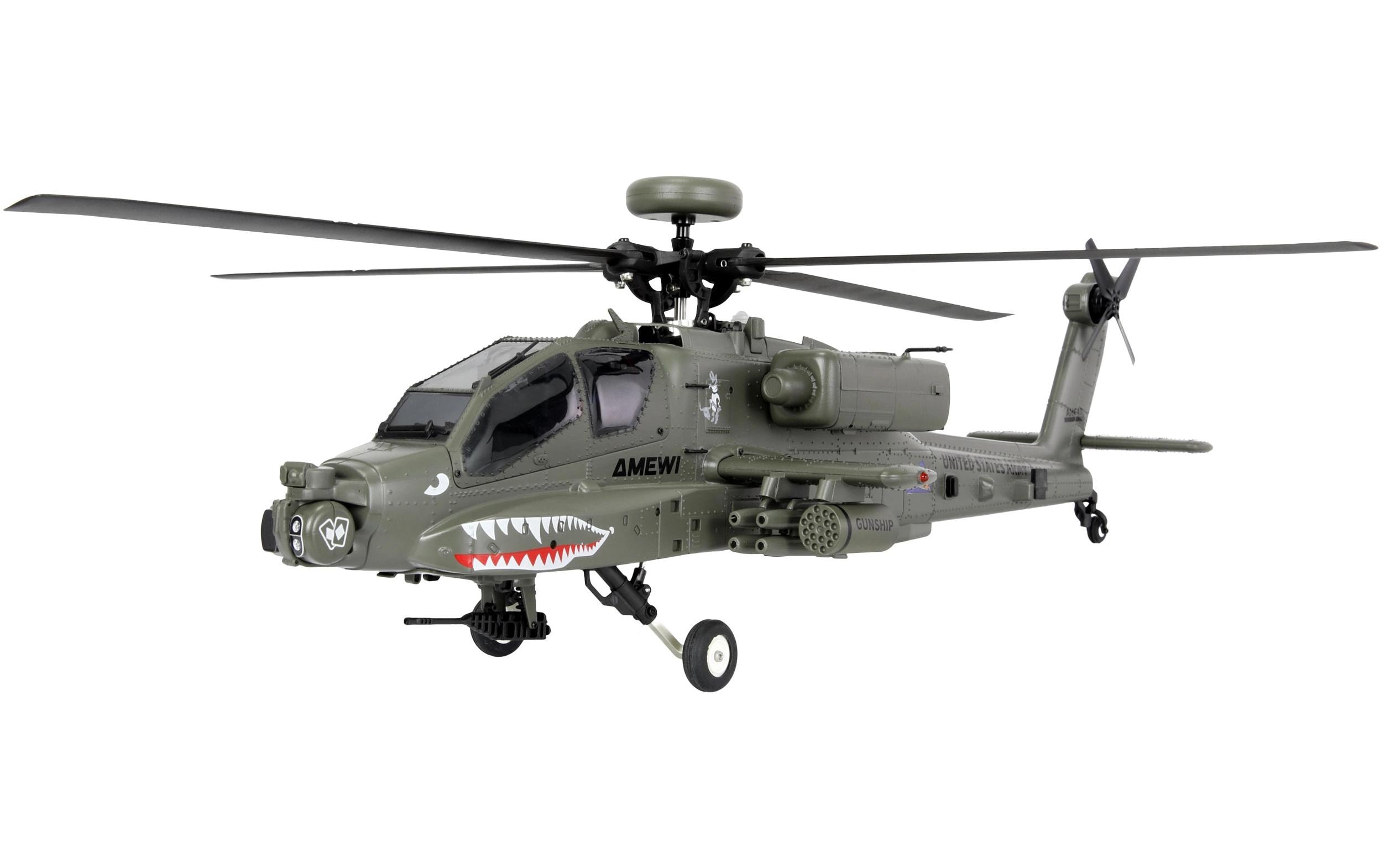 Amewi Helikopter Apache AH-64D CP RTF Grau