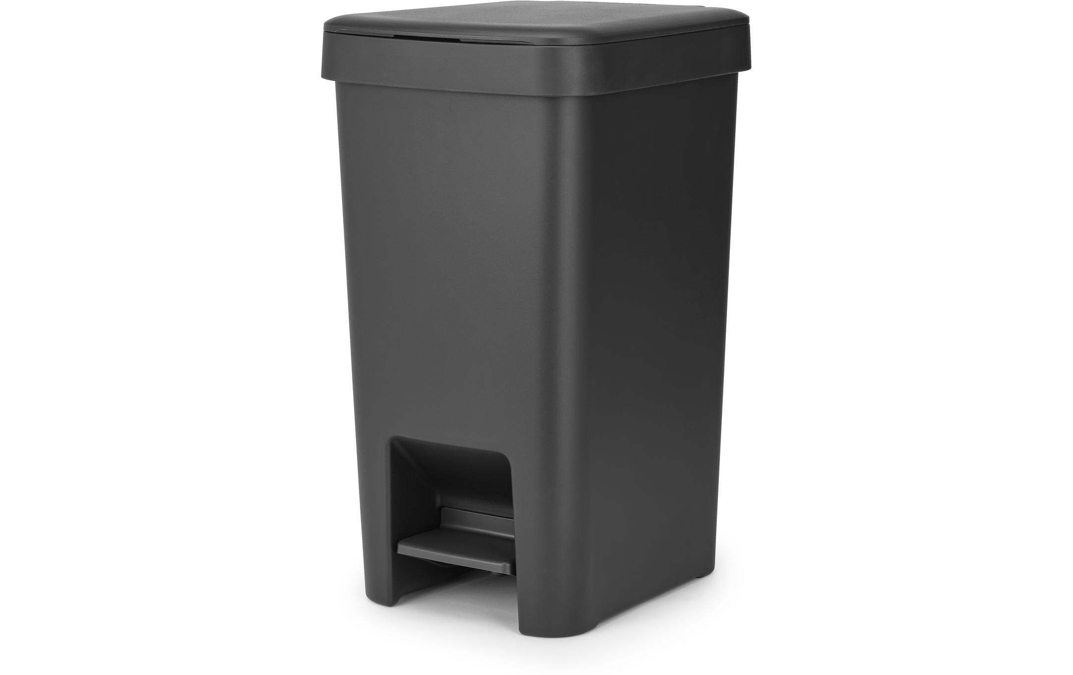 Brabantia Recyclingbehälter StepUp 16 l, Dunkelgrau