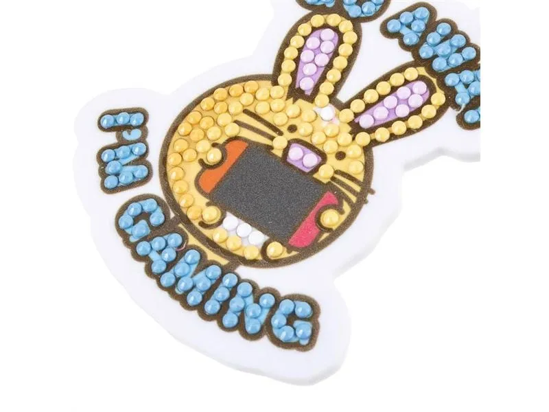 CRAFT Buddy Go Away I'm Gaming, Crystal Art Rucksack Anhänger CRAFT Buddy Go Away I'm Gaming, Crystal Art Rucksack Anhänger