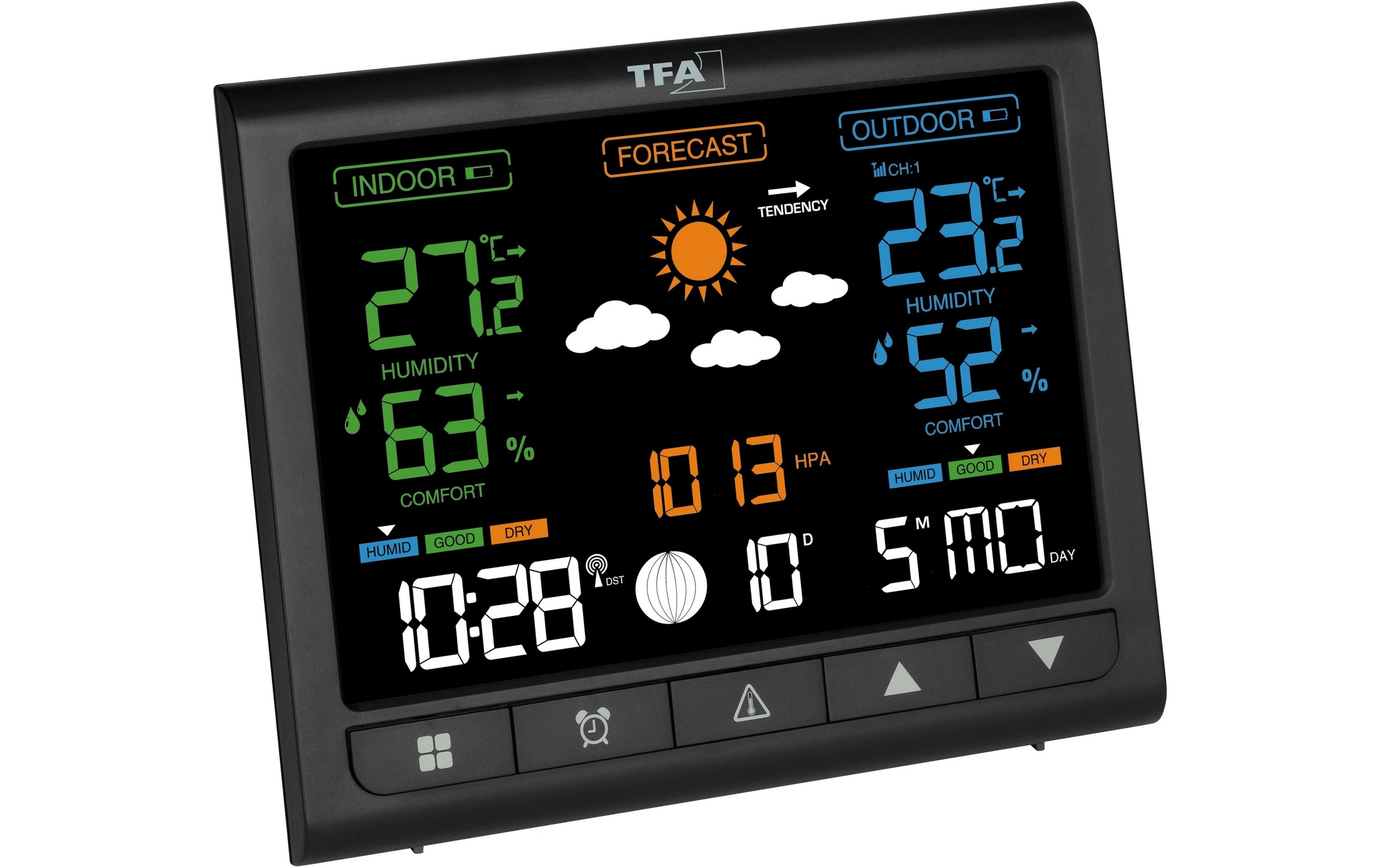 TFA Dostmann Wetterstation Contrast Schwarz TFA Dostmann Wetterstation Contrast Schwarz